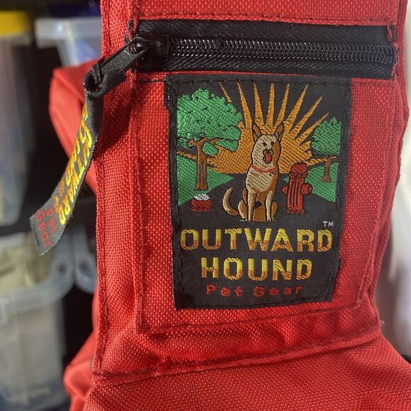 NWT OUTWARD HOUND Adjustable Sling Pet Carrier Crossbody Small Animal Red - Picture 8 of 12